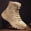 Large Size Military Boots Outdoor Men's Boots Wading Shoes High Top Hiking Boots Wear-resistant Cold Hiking Shoes