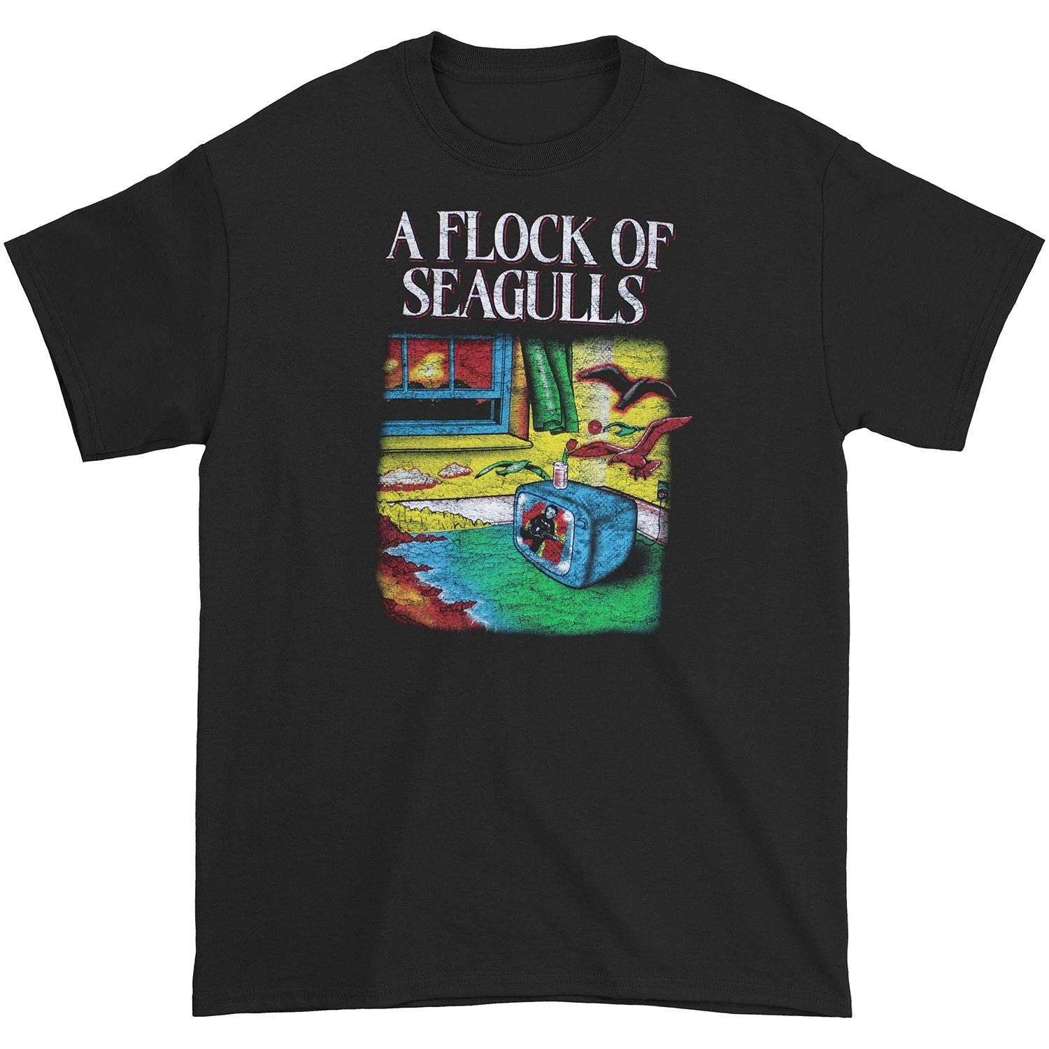 Men s A Flock Of Seagulls I Ran Tour T-shirt Small Black M