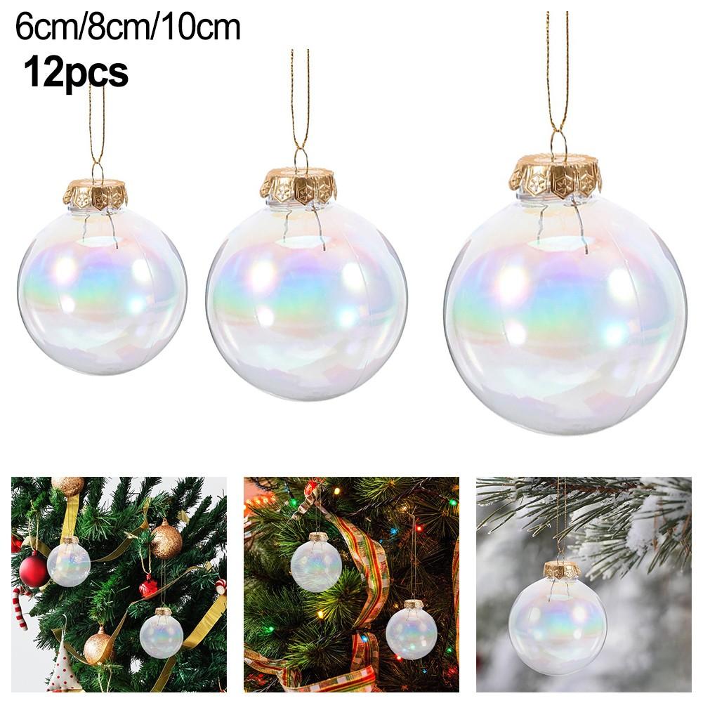 And Lightweight Clear Christmas Balls Set of 12 for Year Round Use