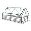 Raised Garden Bed with Cover, 1800 X 900 X 300 Mm, Rectangular Galvanized Metal Planter Box Outdoor, with PE Greenhouse Cover & Gloves, Rustproof