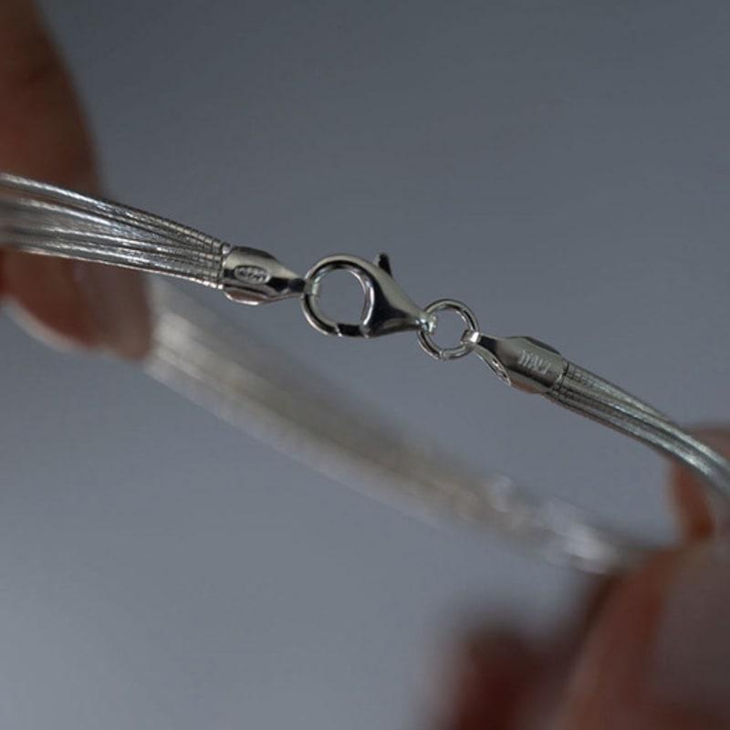 Youngglow Silver925 Layerd 5 Line Bracelet