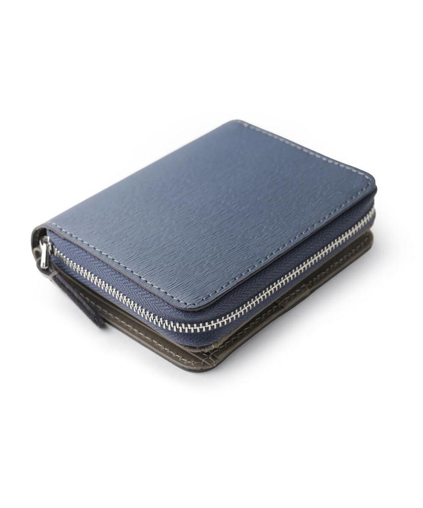 [ISIT] Novo II Bifold Leather Wallet, Unisex, Men's, Women's, No. 972624 (Blue)