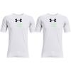 Under Armour Logo Print Crew Neck T-Shirt Men Tops White 1366443-100