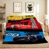 Aventura de Carro com Nome Personalizado Manta de Flanela Manta de Sofá Macia Quente Decoração de Cama Presente Único