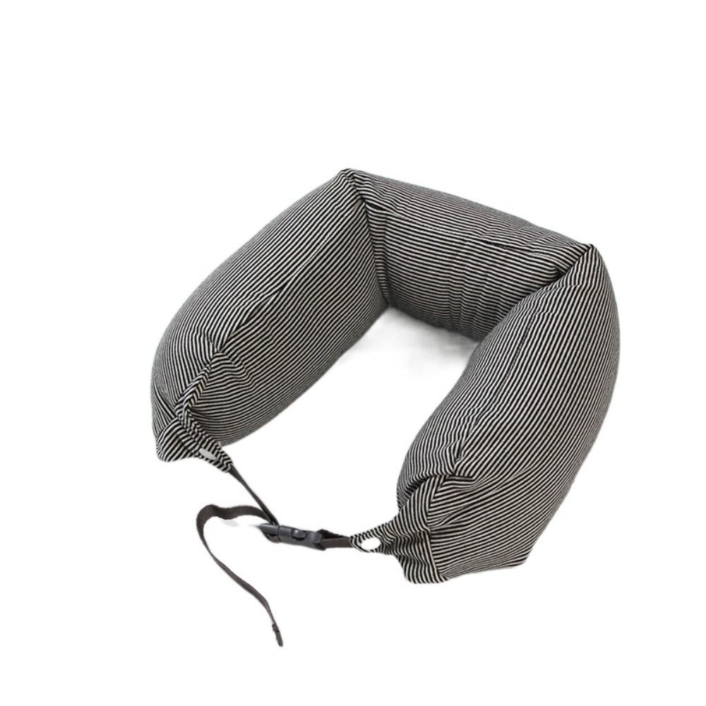 Foam Particle U-shaped Pillows Portable Sleeping Cushion Japanese-Style Neck Protection  Travel