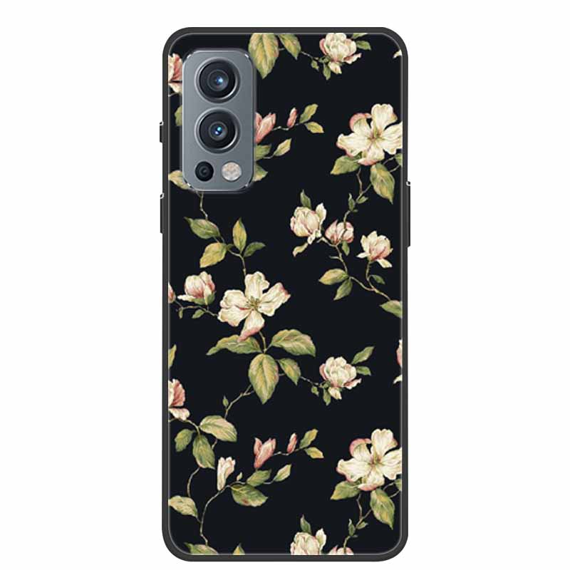 Black Silicone Case For OnePlus Nord 2 5G Phone Case Cover Soft Funda For One Plus OnePlus Nord 2 Back Cover Case 1+Nord 2 Nord2
