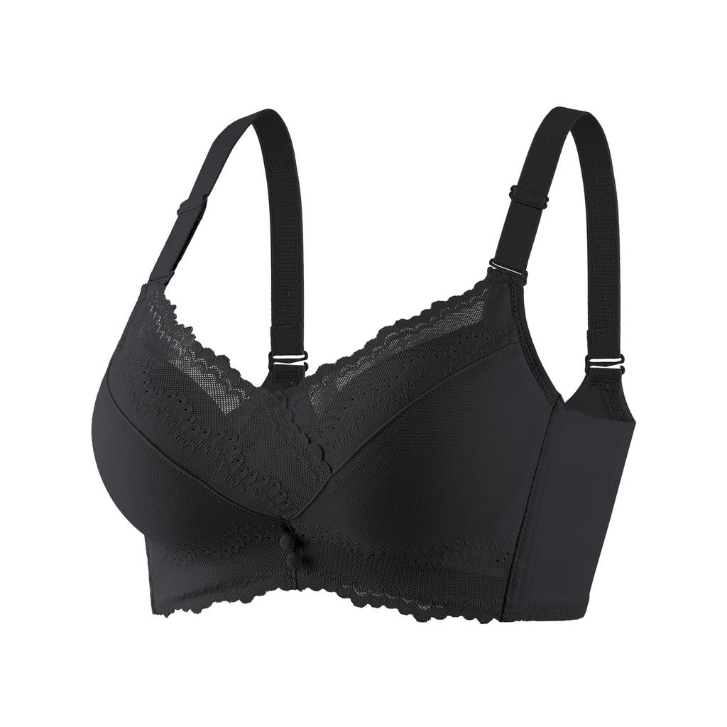 Women Seamless Lace No Underwire Extra Thick Palm Cup Push Up Shaping Anti Sag Bra
