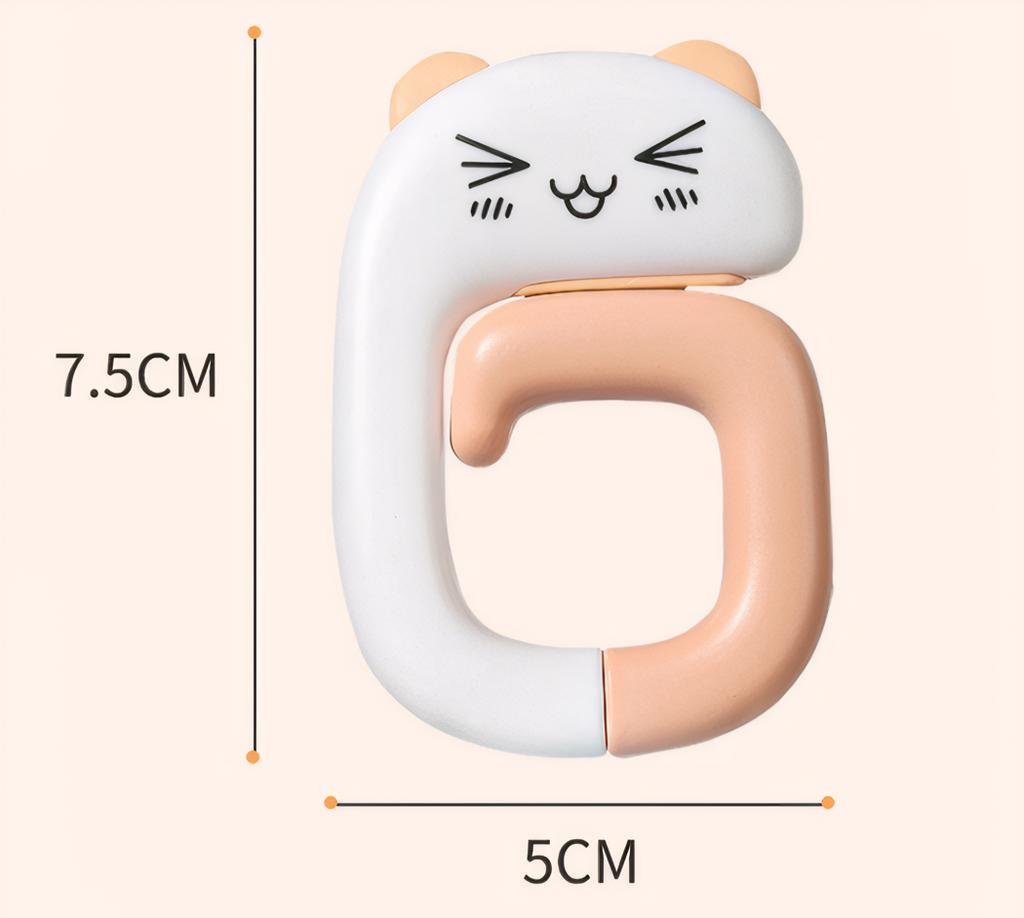 Cute Portable Bag Hook Animal Plastic Table Hook Portable Multifunctional Table Purse Bag Hooks for Home School Saving Space