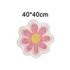 Round Floor Mat Anti-slip Rug Creative Flower Shaped Carpet  Bedside