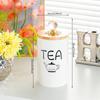 ZISIZ Ceramic Tea Storage Jar with Wooden Lid