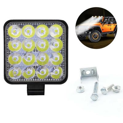 48W 16Led Arbeit Licht Flut Strahl Bar Auto Atv Off-Road Fahren Nebel Lampen 12V/24V