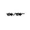Sweet Black Cat Ear Studs Simple Cartoon Earrings Accessories Black Cat Earrings  Jewelry Gifts