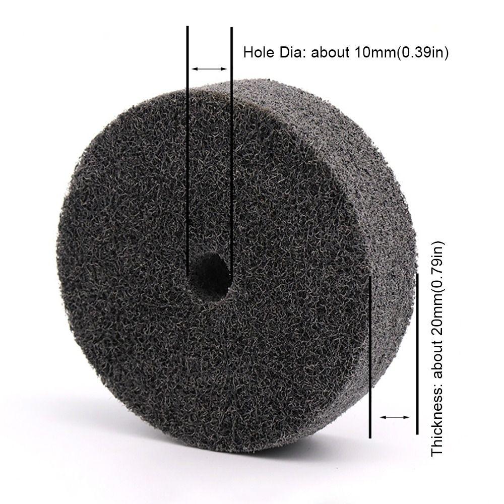 1/5Pcs 3" Buffer Wheel Fiber Abrasive Wheel New Polishing Wheel for Benchtop Buffers and Grinders