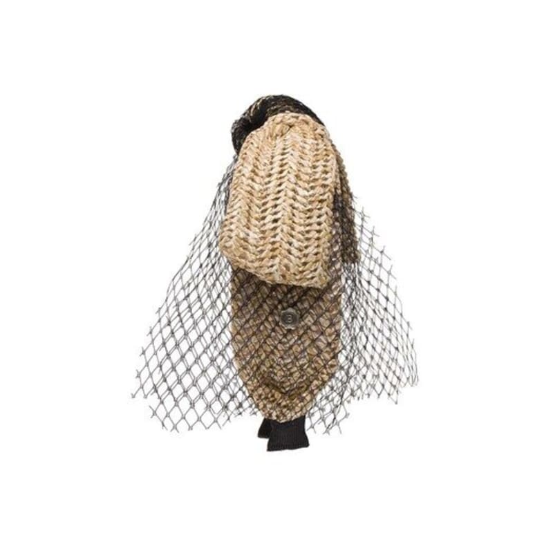 Brauner Hut [Stirnband] Spitze Hase - Stroh