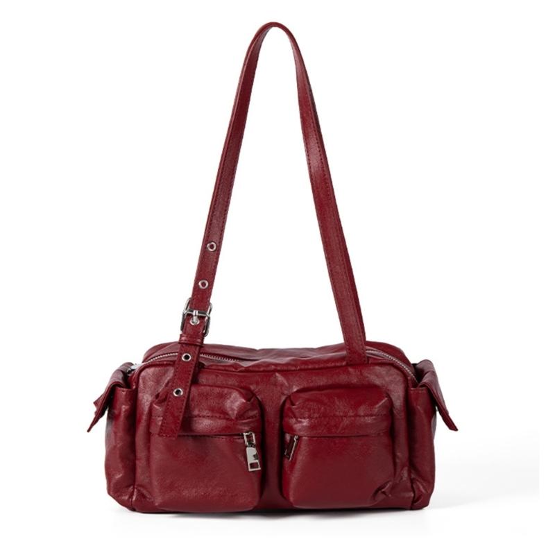 Shoulder Bag for Women Pu Leather Slings Purse Handbag Retro Clutch Purse with Zipper Closure for Evening Party Daily