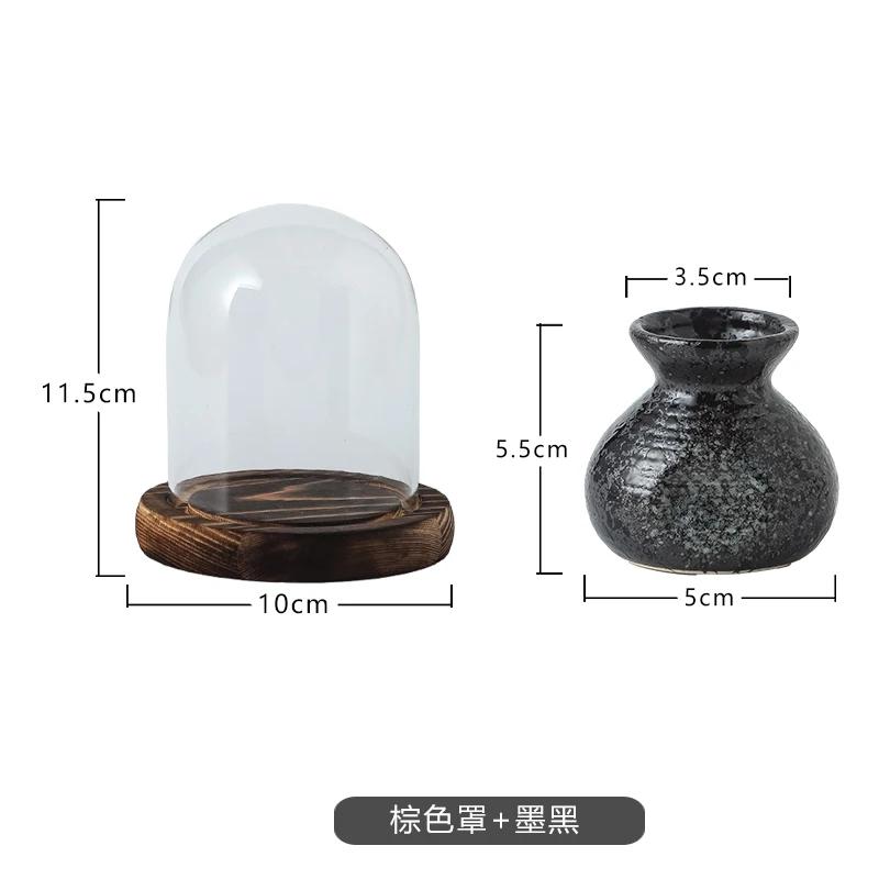Chinese Ceramic Toothpick Jar Retro Toothpick Tube with Cover Creative Floss Cotton Swab Box Storage Box Set Home Decoration