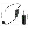 1Set Wireless Headsets Microphones Kit Supporting One Transmitters to Two Receivers for Duet Group Performances