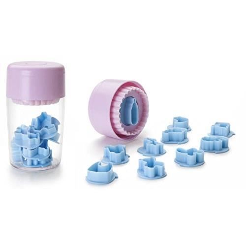 IBILI 742501 Lot de 10 Emporte-Pièces pour Linzer Plastique, Multicolore, 12 x 7 x 7 cm