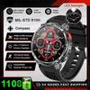 2026 New 1100mAh Battery Outdoor Ultra Durable Men Smartwatch Flashlight Heart Rate Bluetooth Call 5ATM Waterproof Sports Smart Watch