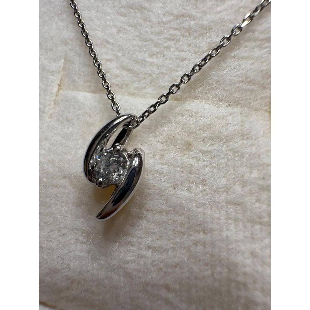 Used Jewelry Tsutsumi Diamond Necklace Top Platinum