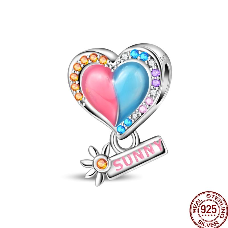 100% Copper Blue Shiny Zirconia Dark Cloud Butterfly Jewelry Beaded Pendant Fit 3Mm Bracelet Diy Jewelry Gift