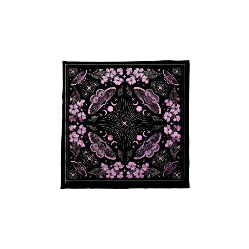 

Star Flower Pattern Astrology Tablecloth Tarots Divinations Tablecloth Altars Cloth Divinations Board Game Accessory A 50x50cm