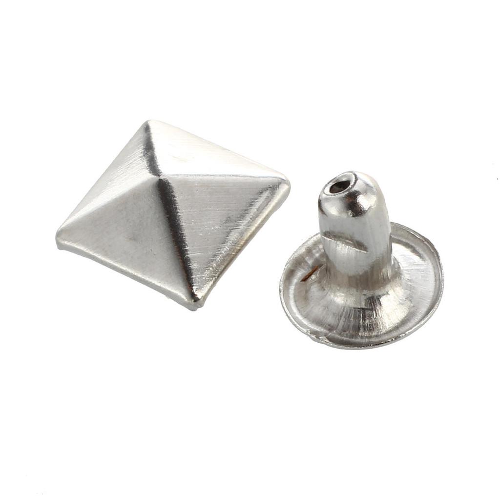 100X 7x7mm Metall Hohlnieten Killernieten Nieten Ziernieten Gothic Silber Far i3 100X 7x7mm Metall Hohlnieten Killernieten Nieten Ziernieten Gothic Silber Far i3