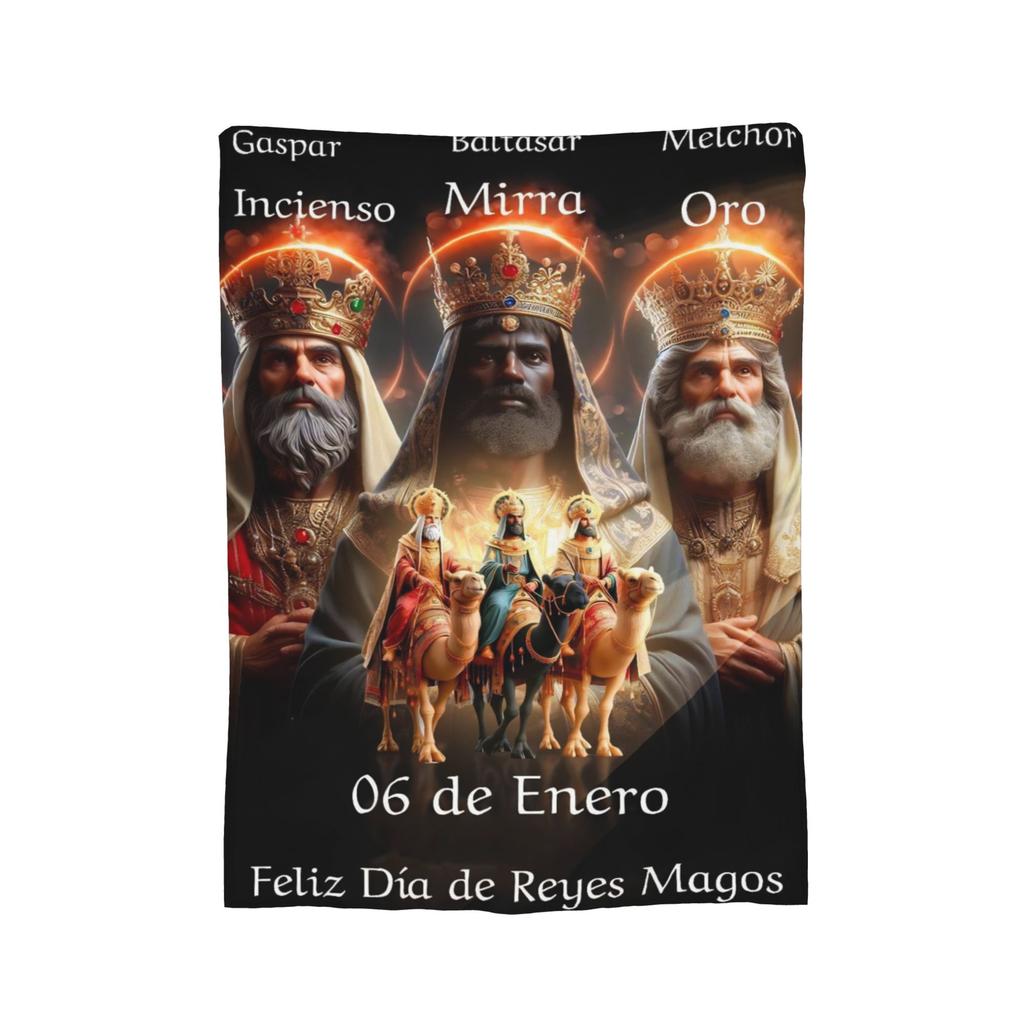 Día de los Reyes Magos Blanket Multi-size Soft and Lightweight  Throw Blankets for Couch Sofa and Bed
