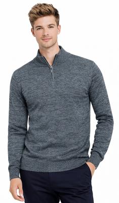 Men' Turtleneck Sweater - K6007 Light Gray