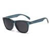  New Retro Polarized Men Square Sunglasses Shades Fashion Trending Gradient Blue Black Mirror Women Travel Sun Glasses