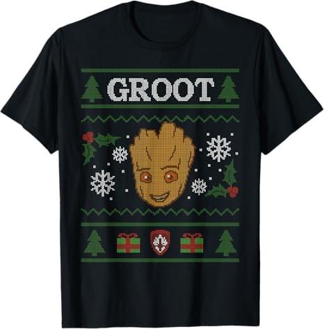 Groot Guardians Of The Galaxy Ugly Christmas TShirt Unisex3 S