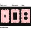 Cream Style Light Switch Cover Piping Texture Wall Plate Cover Decorative Wall Plate  Bedroom Decor