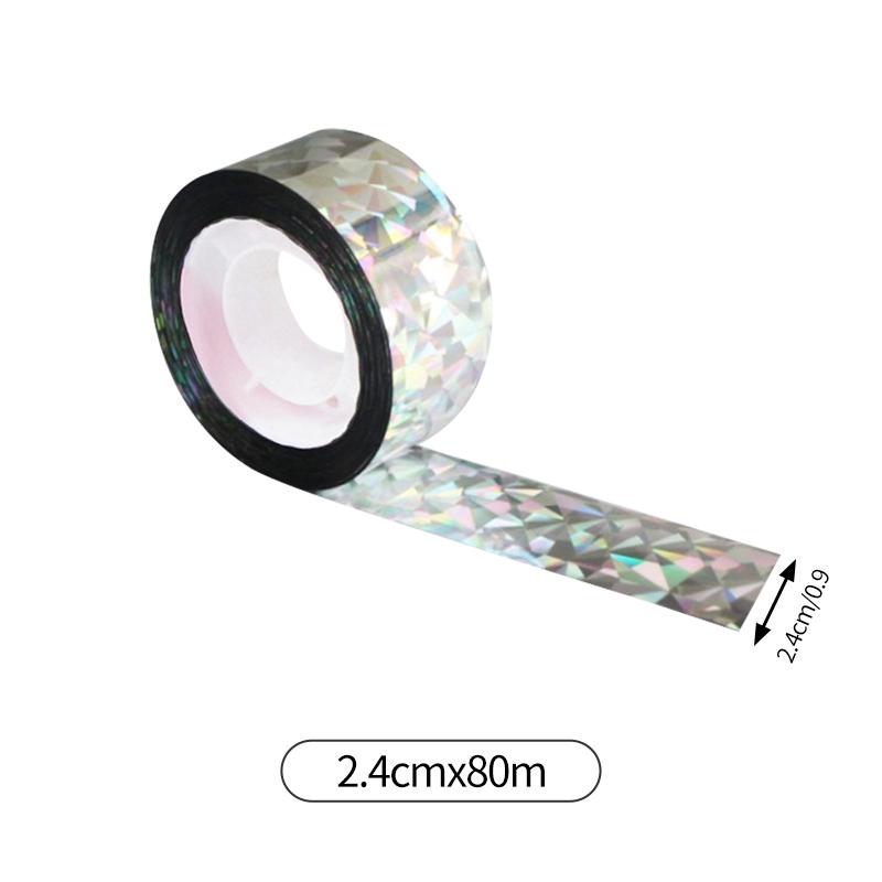 50/80M Laser Anti Bird Repellent Ribbon Double Sided Reflective Tape Outdoor Gardening Bird Catcher Tools Bird Pest Control
