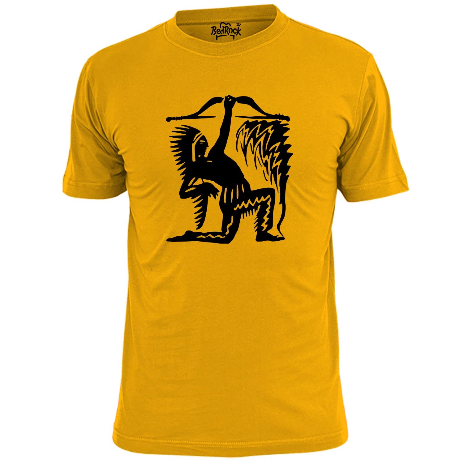 Mens Native American Indian With Bow And Arrow Symbol T shirt 3XL