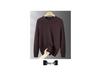 Men's Plus Size Silk Velvet Knitwear: Autumn/Winter 2025 Casual Round Neck Wool Sweater.