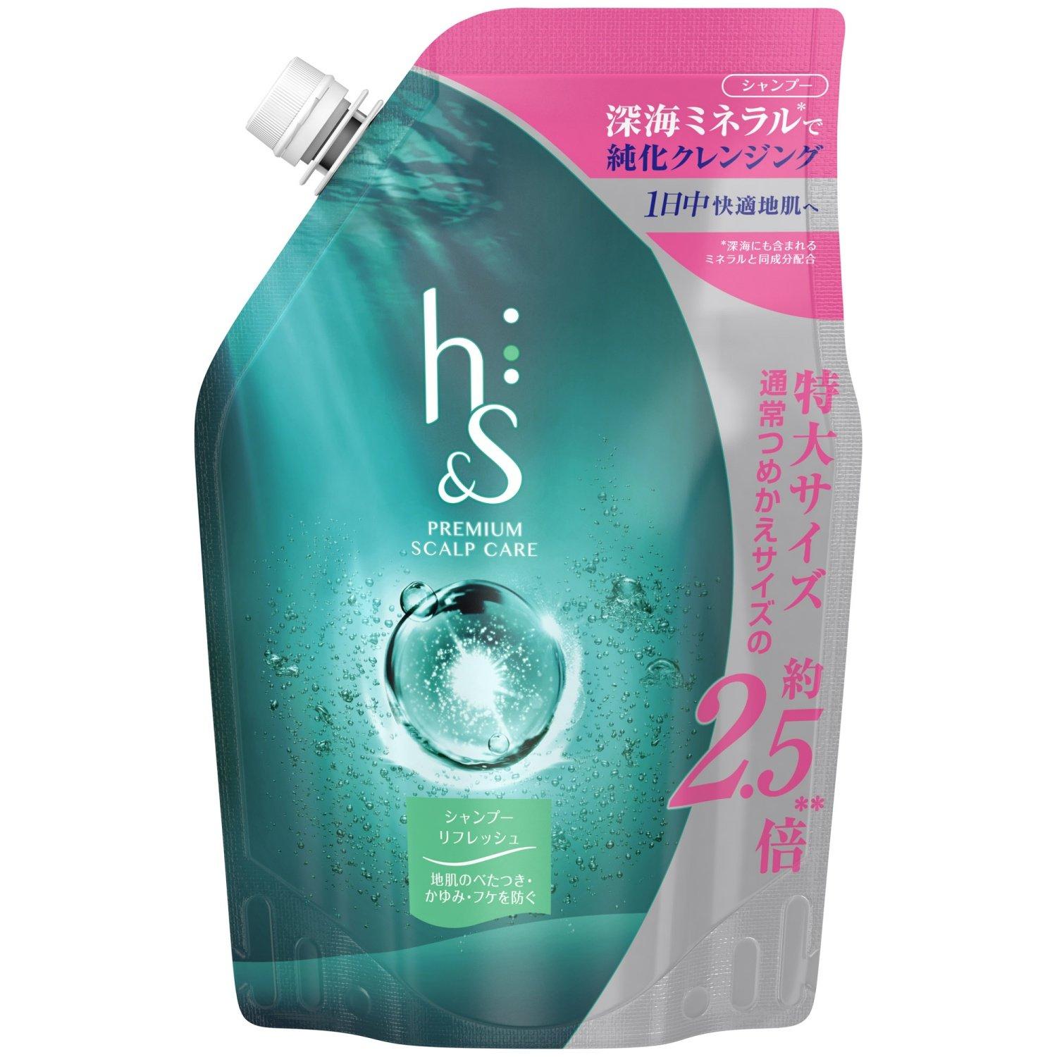 

[Large capacity] h&s Shampoo Refresh Refill Extra Large 800mL