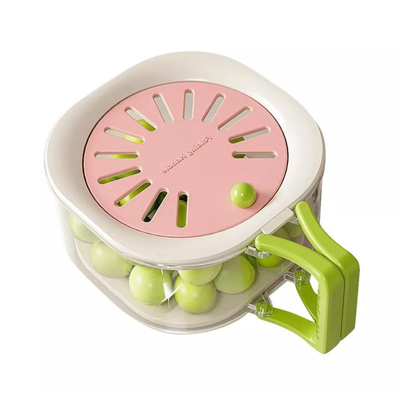 

Корзина для сушки и консервации 2 в 1 с крышкой и ручкой, кухонные гаджеты, подходящие для подарка на новоселье розовый