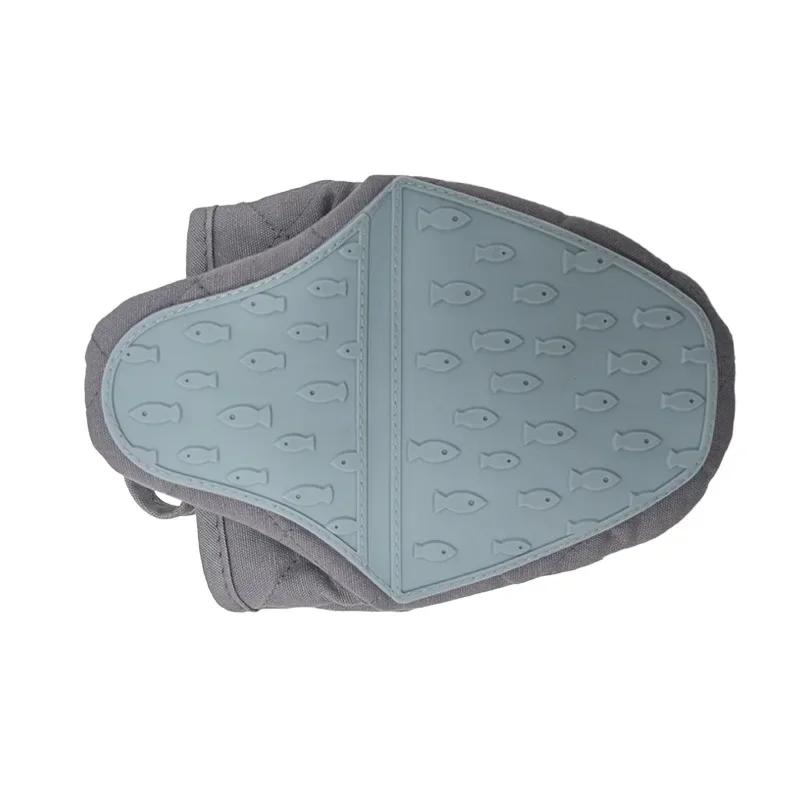 1PC Silicone Anti-scalding Oven Gloves Mitts Potholder Kitchen Silicone Gloves Tray Dish Bowl Holder Oven Handschoen Hand Clip