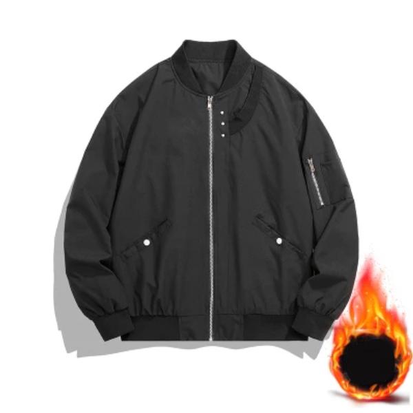 Podzimní a zimní bunda Pánská bunda Plus Sametová vycpaná bunda Tooling Jacket Volný kabát Velká kapsa Letecký oblek Pánská baseballová uniforma