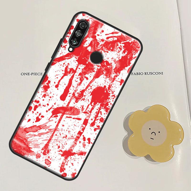 HALLOWEEN BLOODY SPLATTER For Huawei Nova Y91 Y60 Y70 Y90 Y61 3i 7i 8i 11i Nova 11 9 10 SE P20 P40 Lite P30 Pro Case