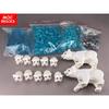 LA MIA CREAZIONE Blocchi Ghiaccio Animali Marini Orso Bianco Blu Trasparente Artico Congelato Blocchi da Costruzione Assemblati Componenti Aggiuntivi Giocattoli per Bambini