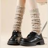 Solid Color Knitted Leg Warmers Y2K Women's Leg Socks New Boot Cuffs Leggings  Winter