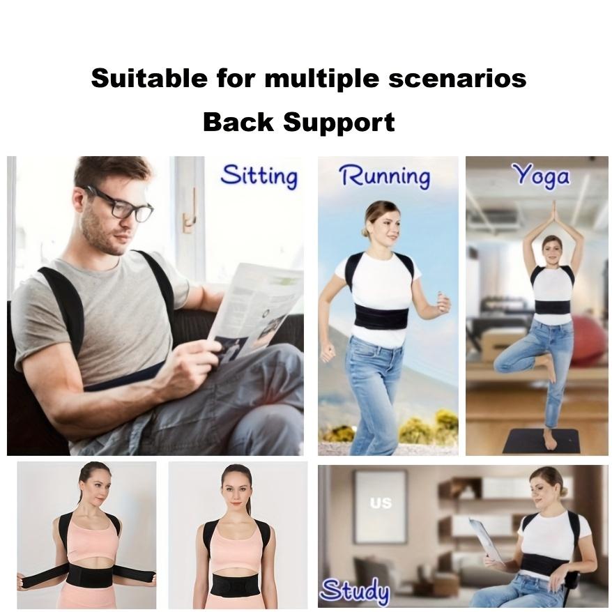 Adjustable Back Brace for Men & Women - Upper & Lower Support, Lumbar & Spine Alignment, Posture Corrector,Back Support Brace