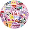 50 Internet Celebrity Trendy Cute Girl Style Graffiti Stickers Decorate Suitcase Pen Guitar Notebook Waterproof Explosive