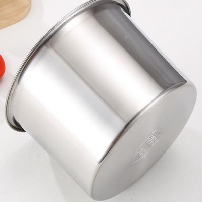 Acier Inoxydable 201 Tasse à Saveur en Acier Inoxydable Pot à Assaisonnement Ustensile de Cuisine Portable Rangement Ménager avec Couvercle