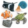 Realistic Pvc Stunning Ocean Animal Figurines Manta Ray Green Turtle Clownfish Nautilus And Stingray For Home Or Decor Office