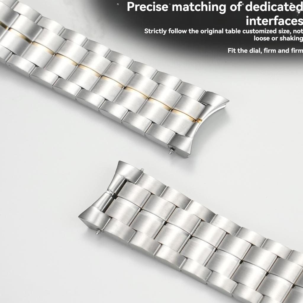 ONEFor Tissot 1853 Haozhi Serie T086 Horlogeband T086407A T086408A Gebogen Einde Massief Roestvrij Staal Band Horlogeketen Heren 22mmMN