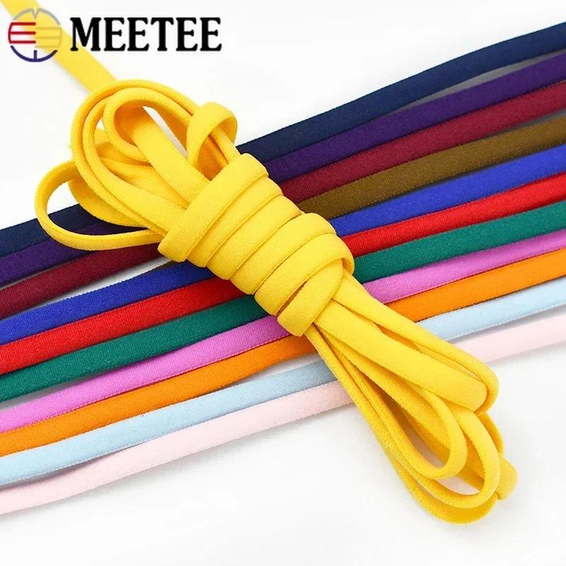 5/10/20Meters Elastic Band 3/5mm Colored Polyamide Rope Decor Rubber Tape Oil Core Hair Ring Stretch Ropes Sewing Accessories