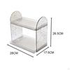 Desk Storage Rack Organizer Cosmetic Stationery Holder Clear Table Sundries Display for