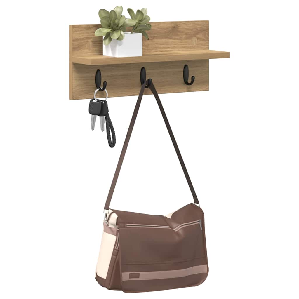 Wall mounted nightstand wall bracket Artisan Oak